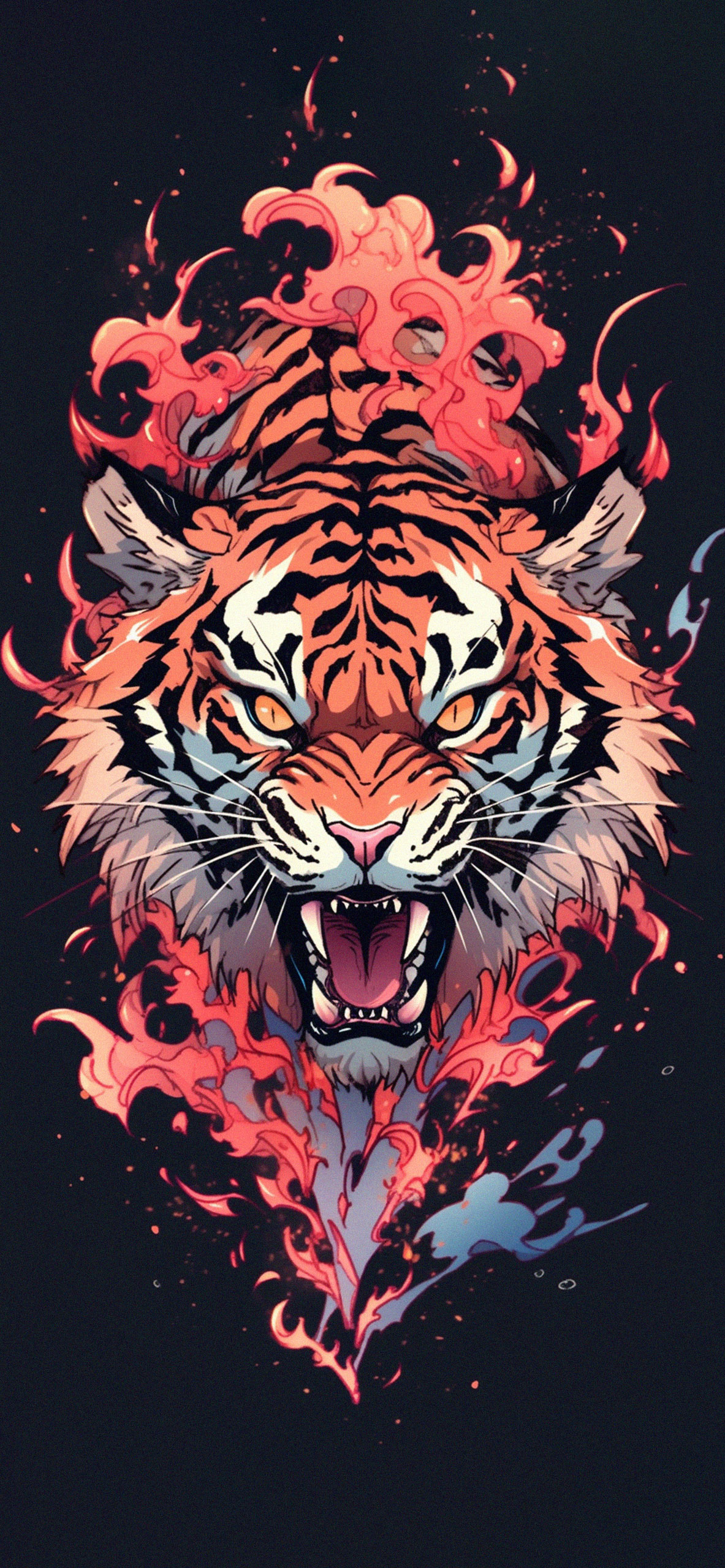 Fierce Tiger Cool Wallpaper Wild Animals iPhone