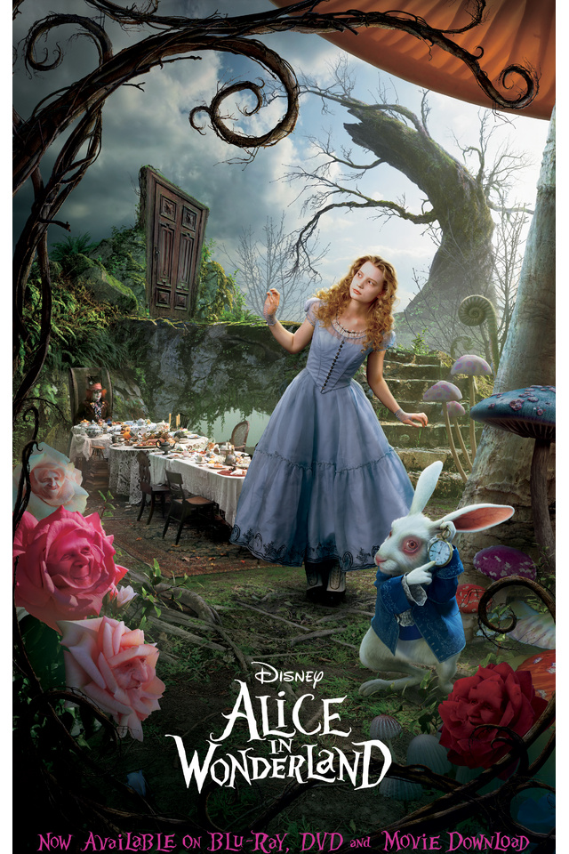 Alice In Wonderland Drawns Cartoons Wallpaper For iPhone