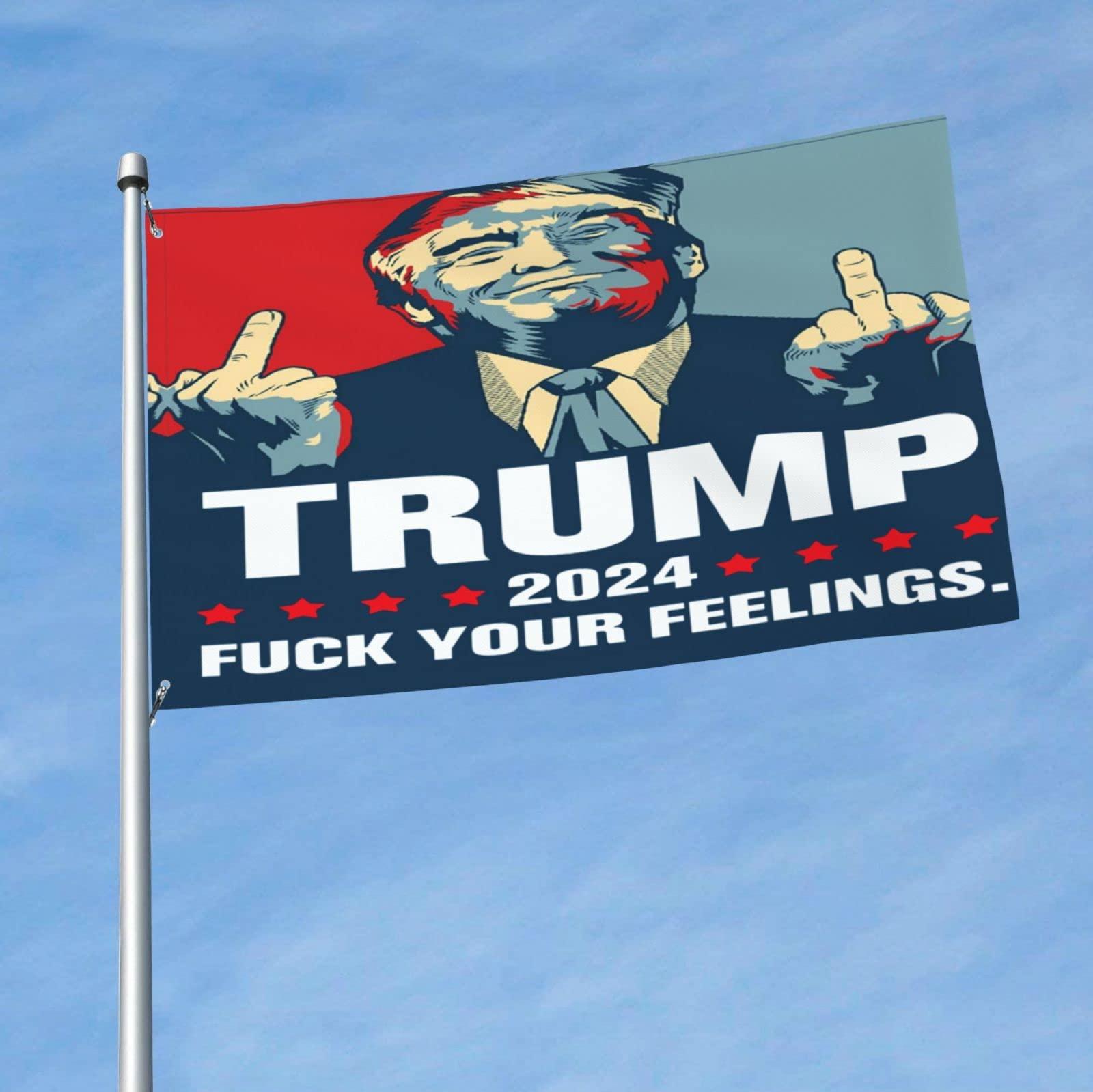 Amazon Huihuangm Trump Flag Fuck Your Feelings