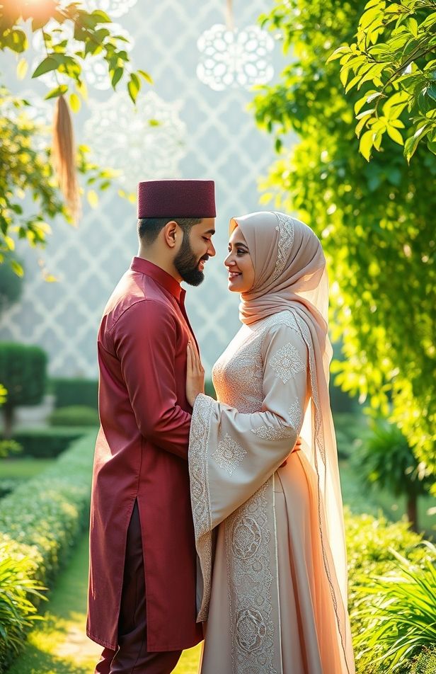 Islamic Couple Wallpaper Models