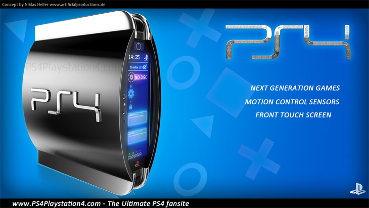 PS4 Concept Design   Console Lighter Blue
