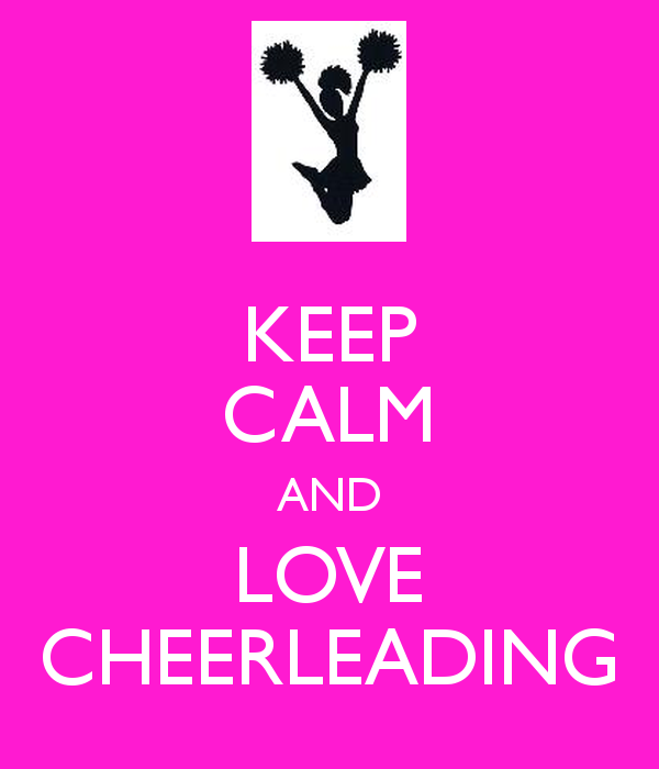 Keep Calm And Love Cheerleading Carry On Image