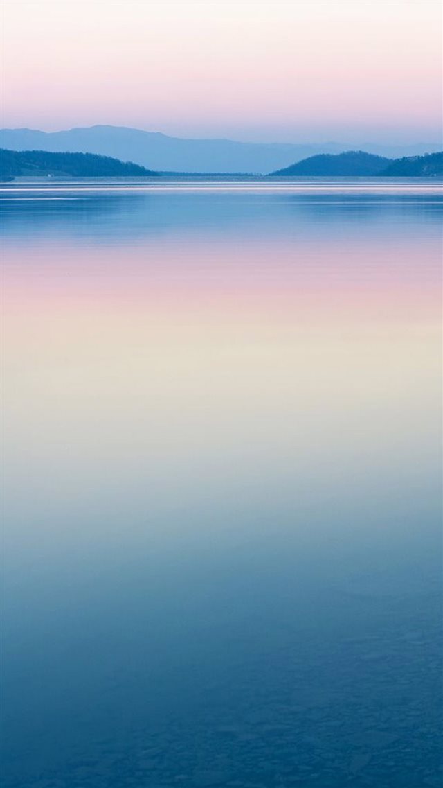 Pure Calm River Mountain Skyline Scenery iPhone 8 Wallpapers Free