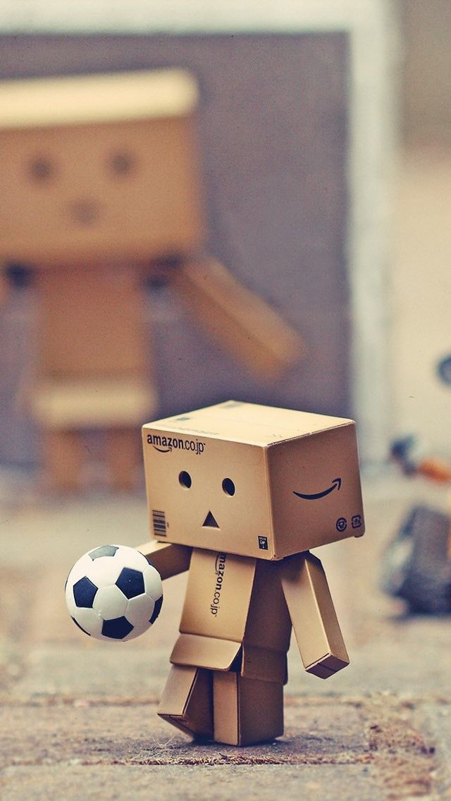 Danbo And Other Toys To Play Football iPhone 5s Wallpaper