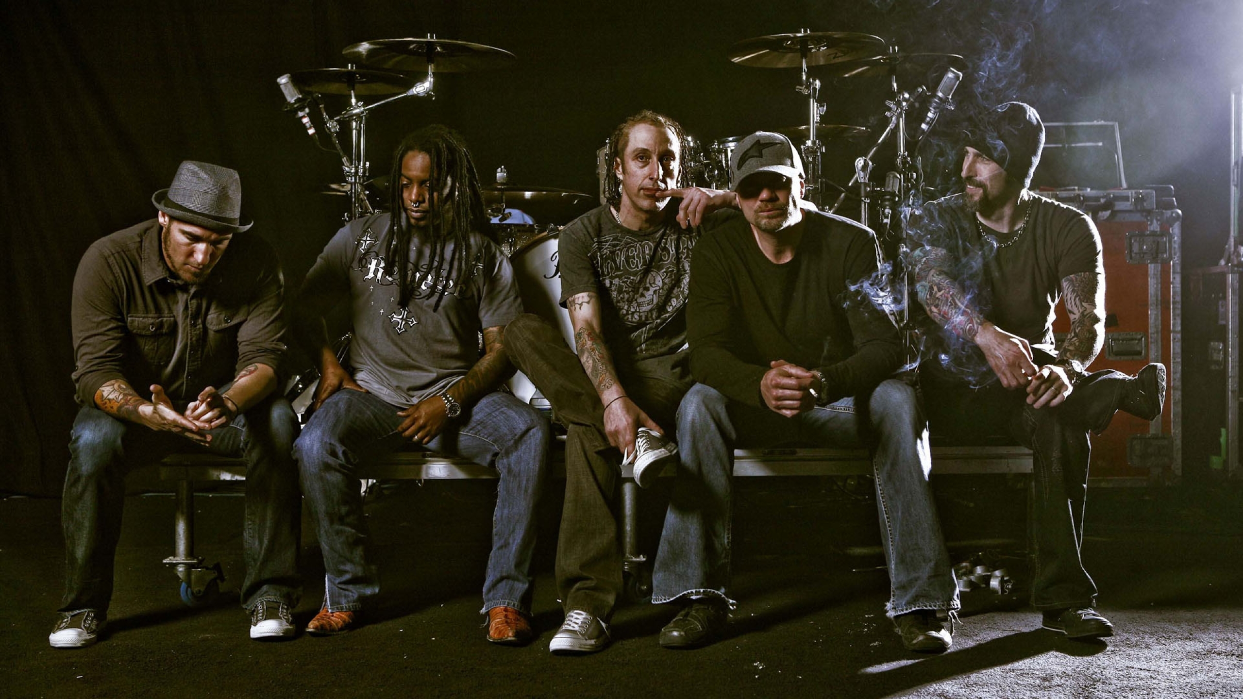 Sevendust Drum Smoke 1440p Resolution Wallpaper HD