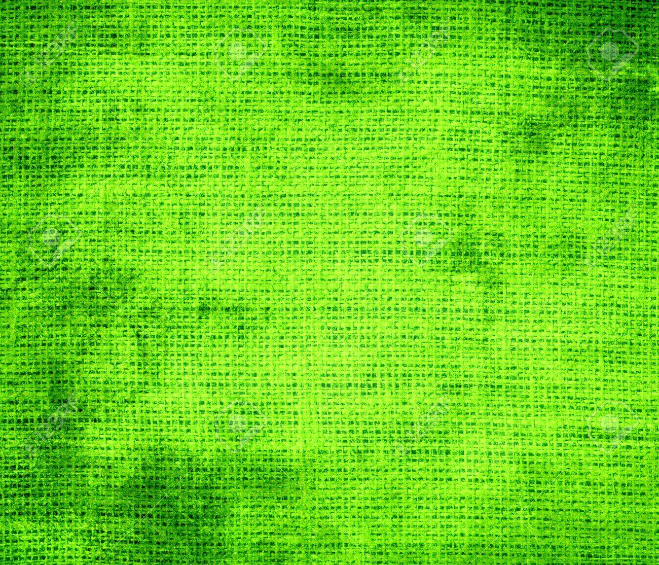 Grunge Background Of Chartreuse Web Burlap Texture Stock Photo