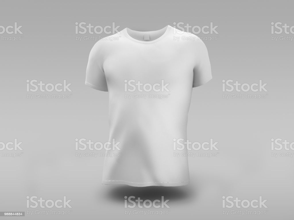 White Tshirt Mock Up 3d Illustration Stock Photo Image
