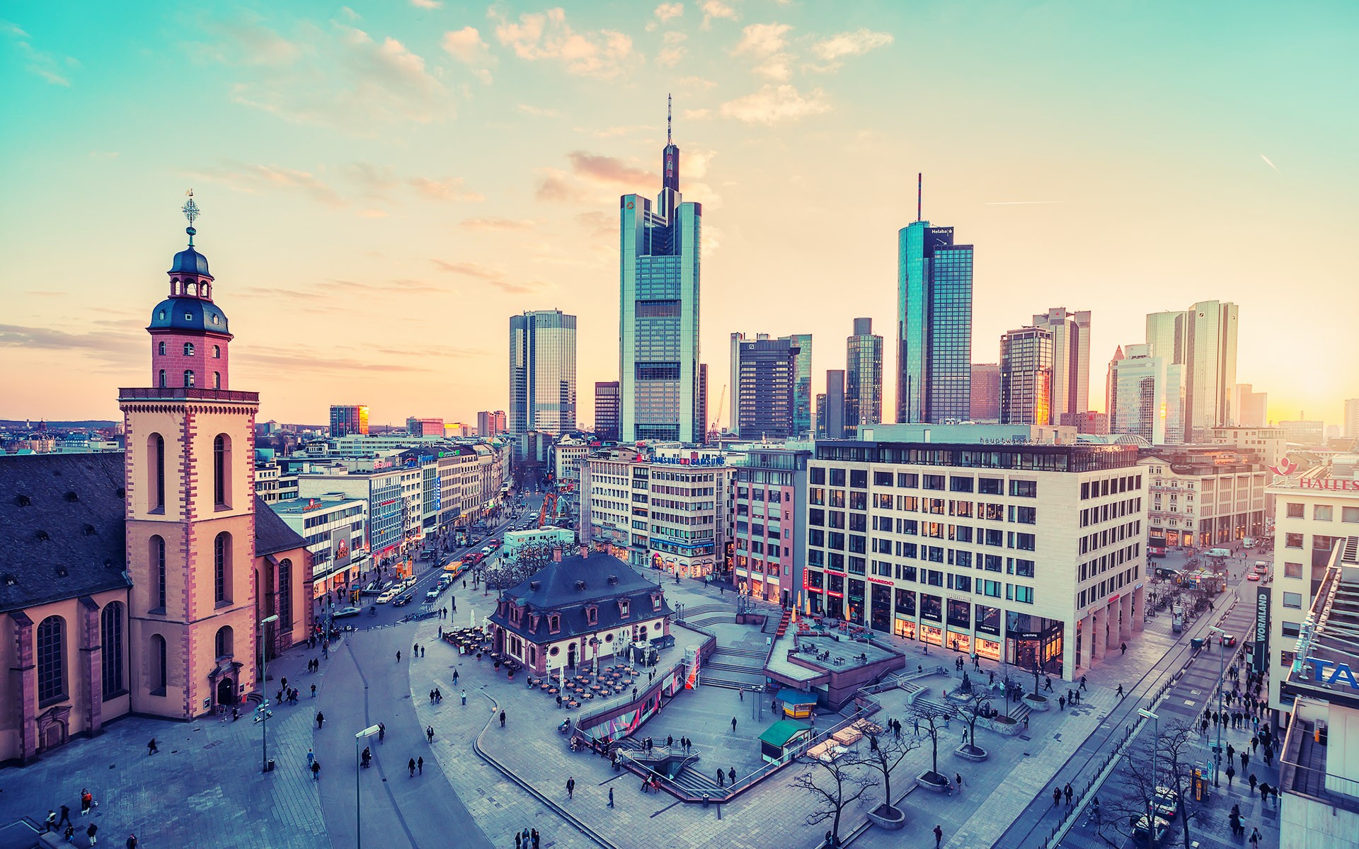 Cityscapes Germany Frankfurt Cities Wallpaper