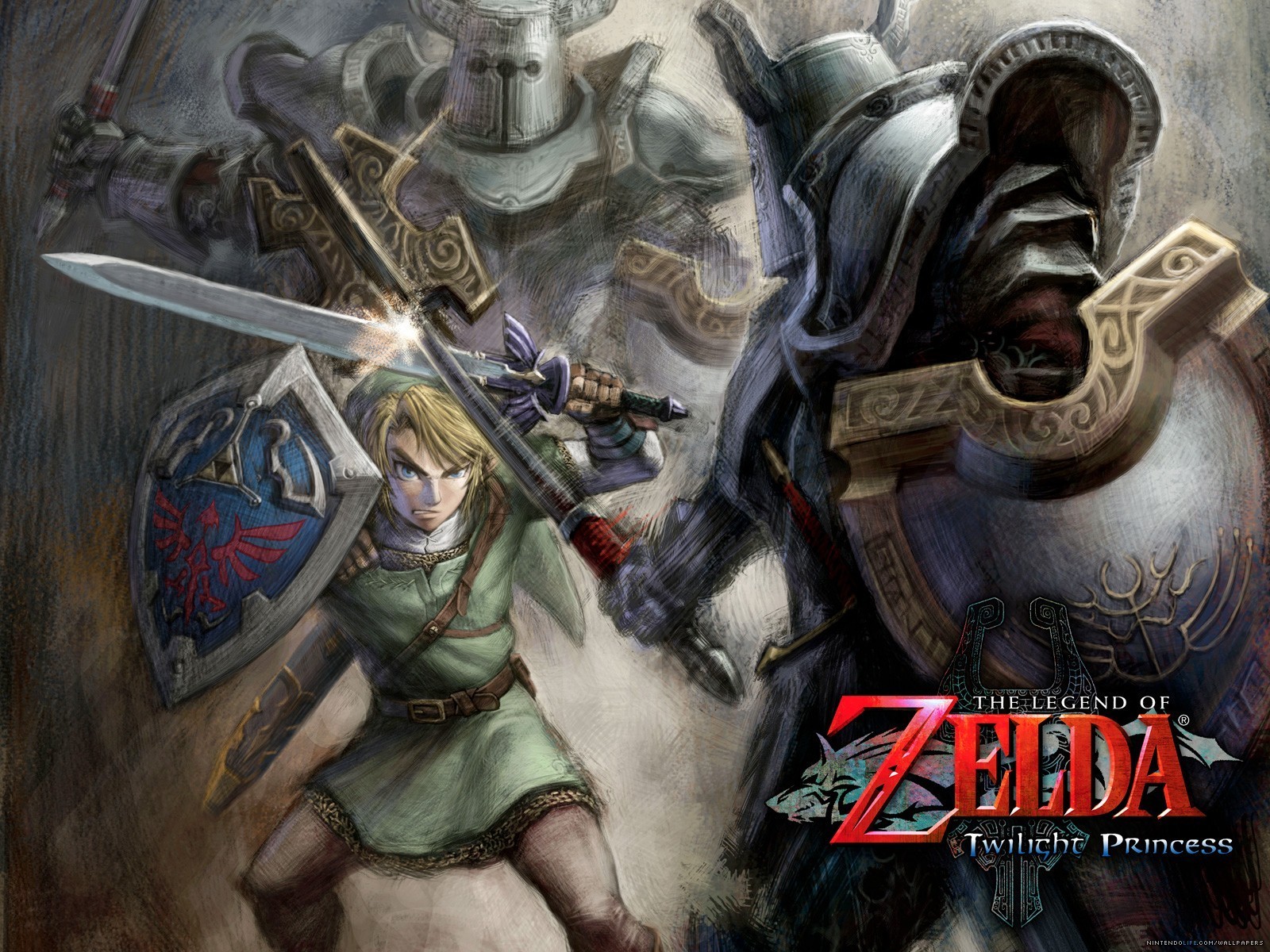 Link battling armored foes in The Legend of Zelda: Twilight Princess