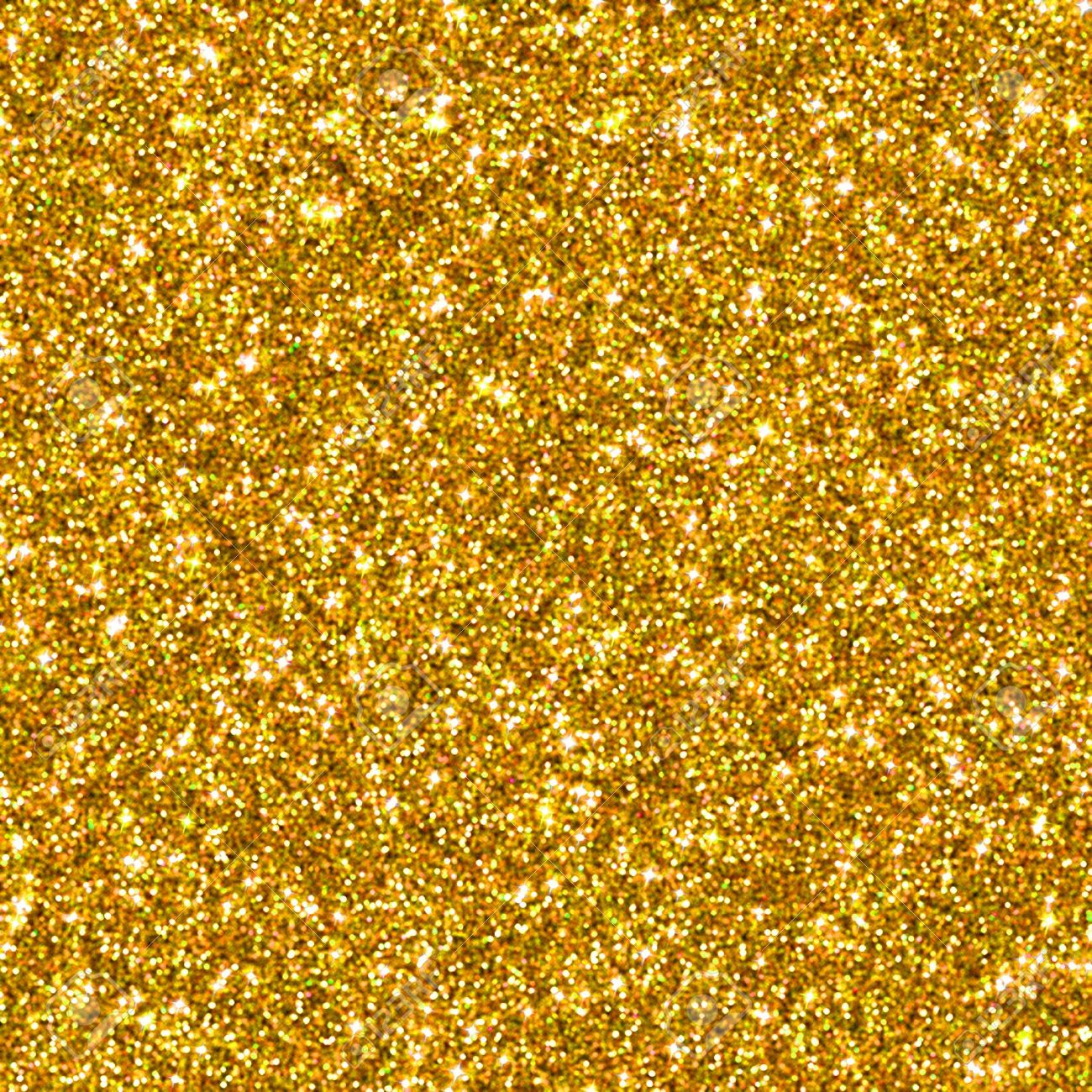 Golden Glitter For Texture Or Background Stock Photo Picture And