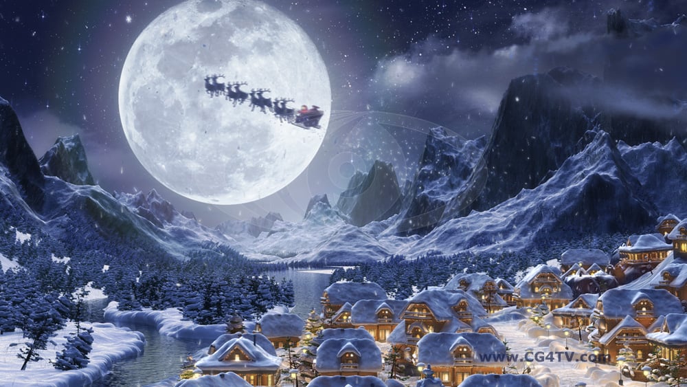 keywords animated christmas backgrounds hd christmas night snow santa