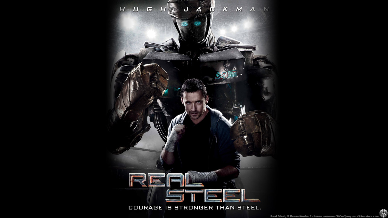 Real Steel Robot Atom Hugh Jackman Wallpaper Of HD Plus