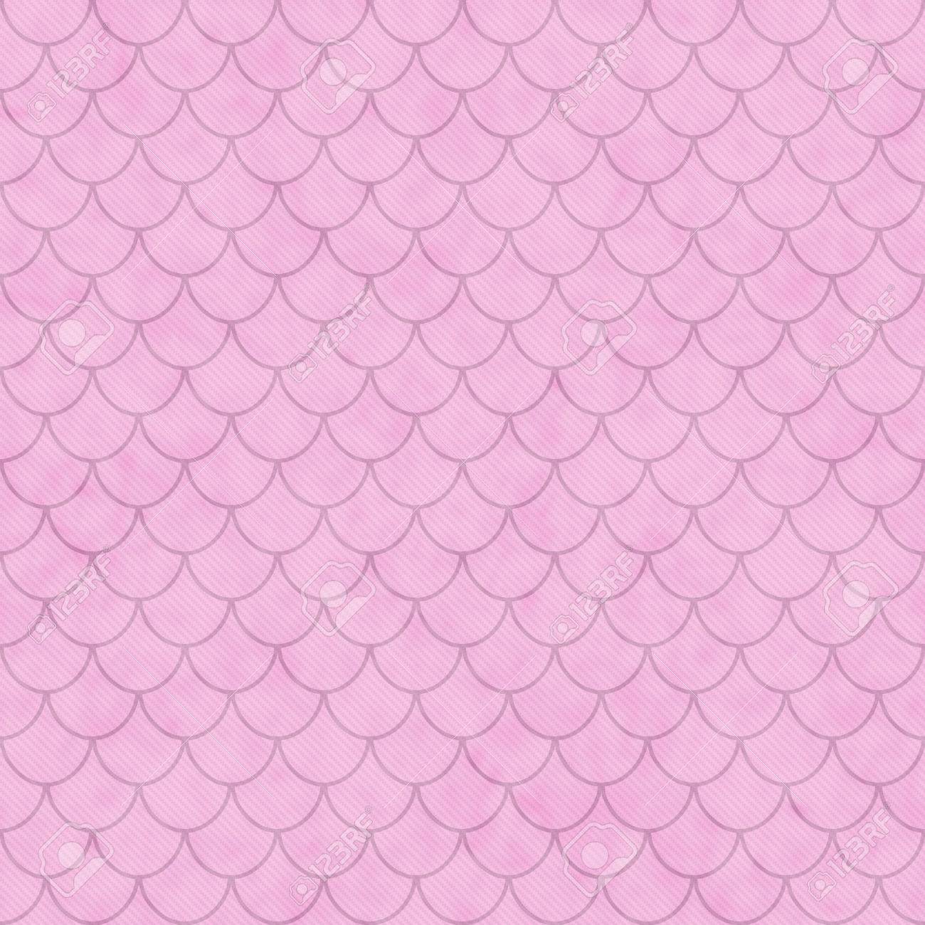 Pink Shell Tiles Pattern Repeat Background That Is Seamless And