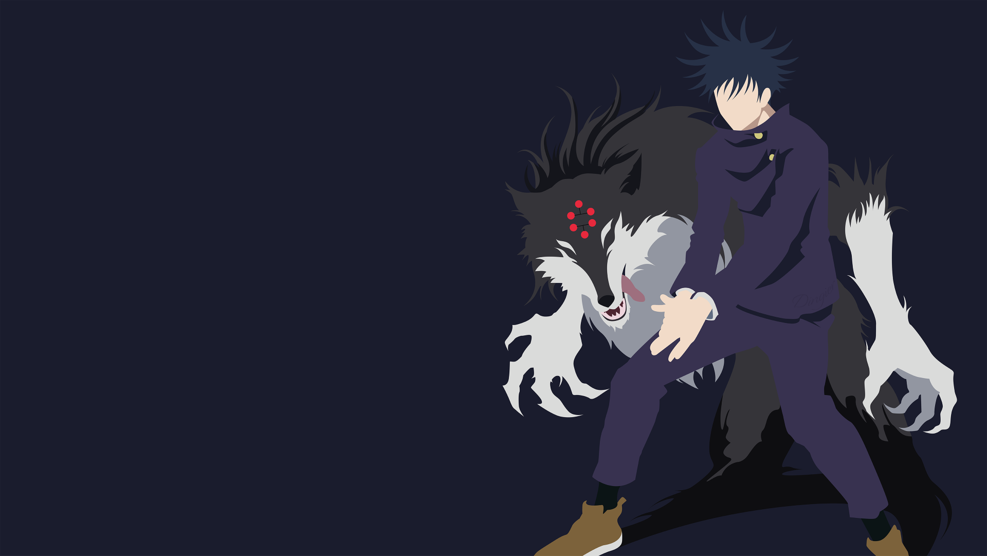 Megumi Fushiguro Anime Jujutsu Kaisen 4k Ultra HD Wallpaper By