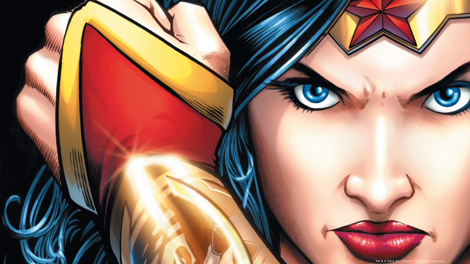 Right click the HD 1920 x 1080 Wonder Woman wallpaper image and choose