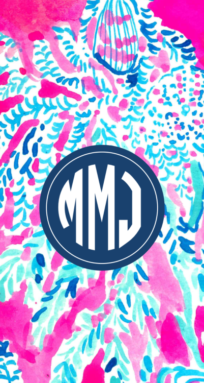 Monogrammed Lilly Background I Just Made