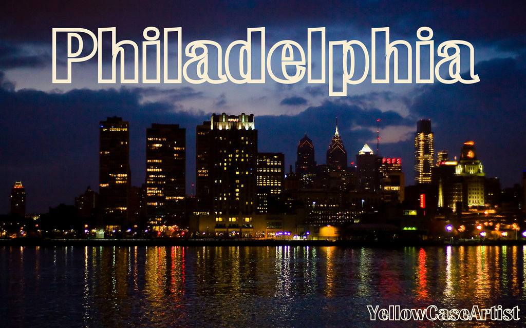 Philadelphia Skyline Wallpaper By Yellowcaseartist