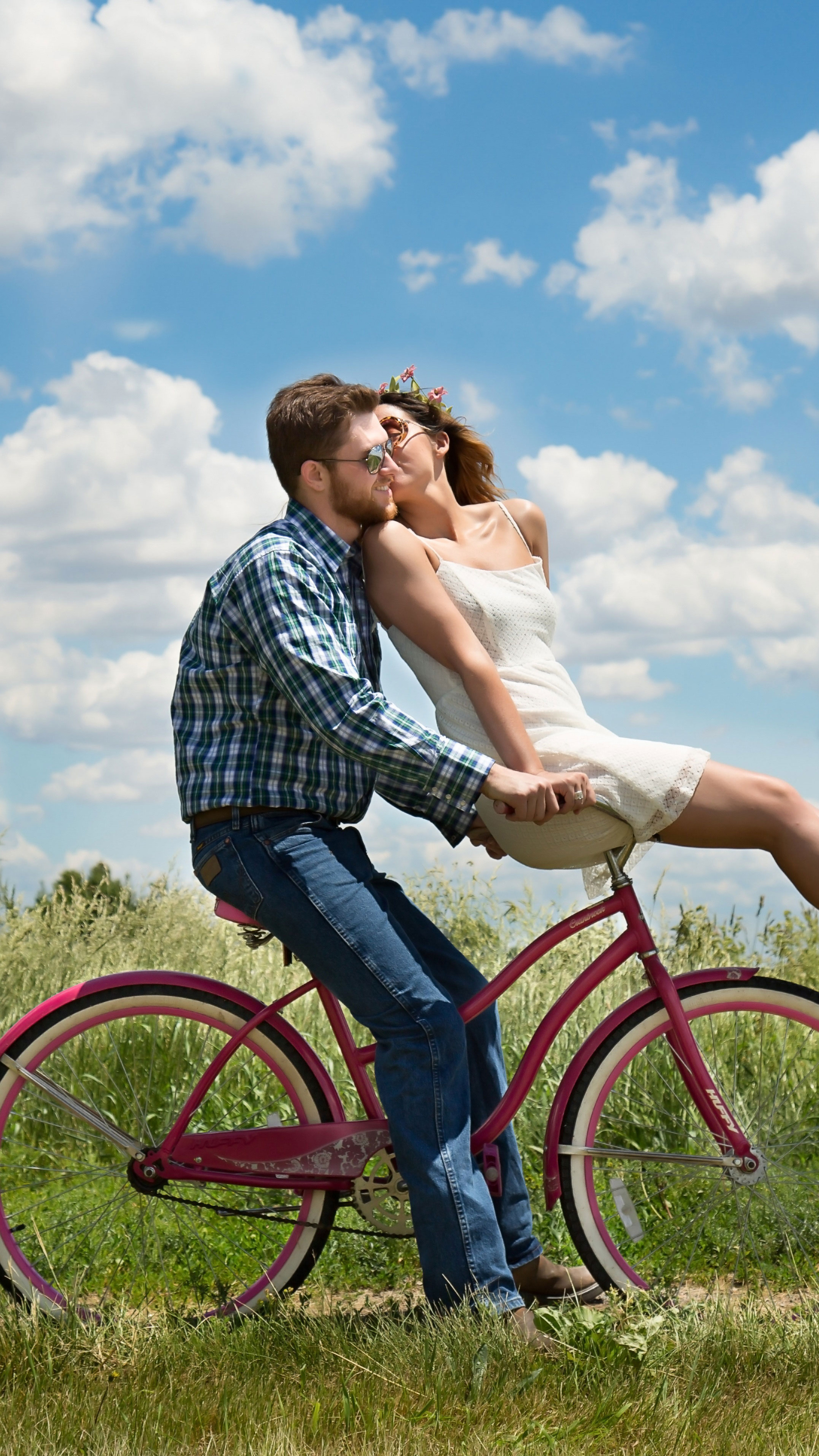 Couple Bike Romantic Sony Xperia X Xz Z5 Premium HD 4k Wallpaper Image