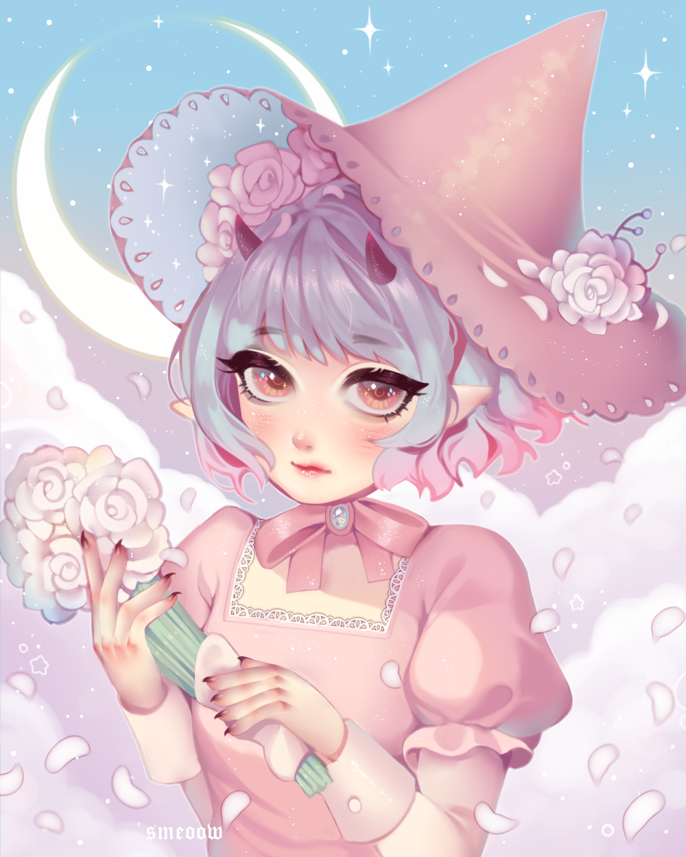 Smeow Pastel Witch By Smeoow Wallpaper
