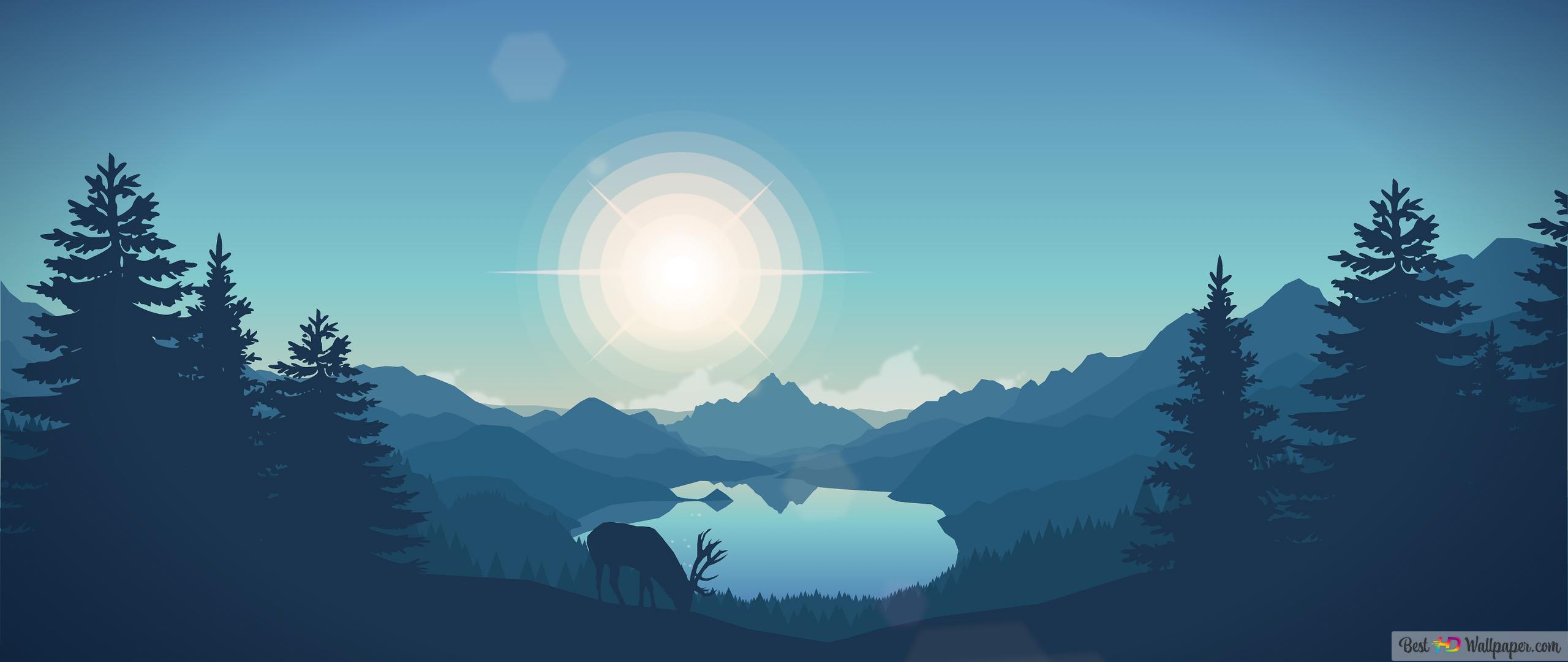 Nature Landscape Minimalist 4k Wallpaper