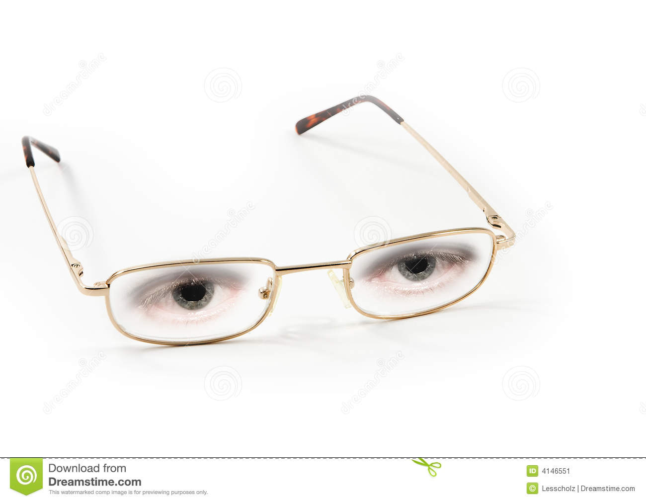 Eyeglasses Background Pair Of With Eyes White
