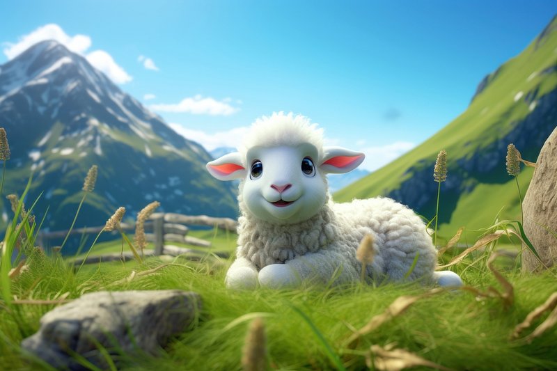 Lamb Background Image Wallpaper