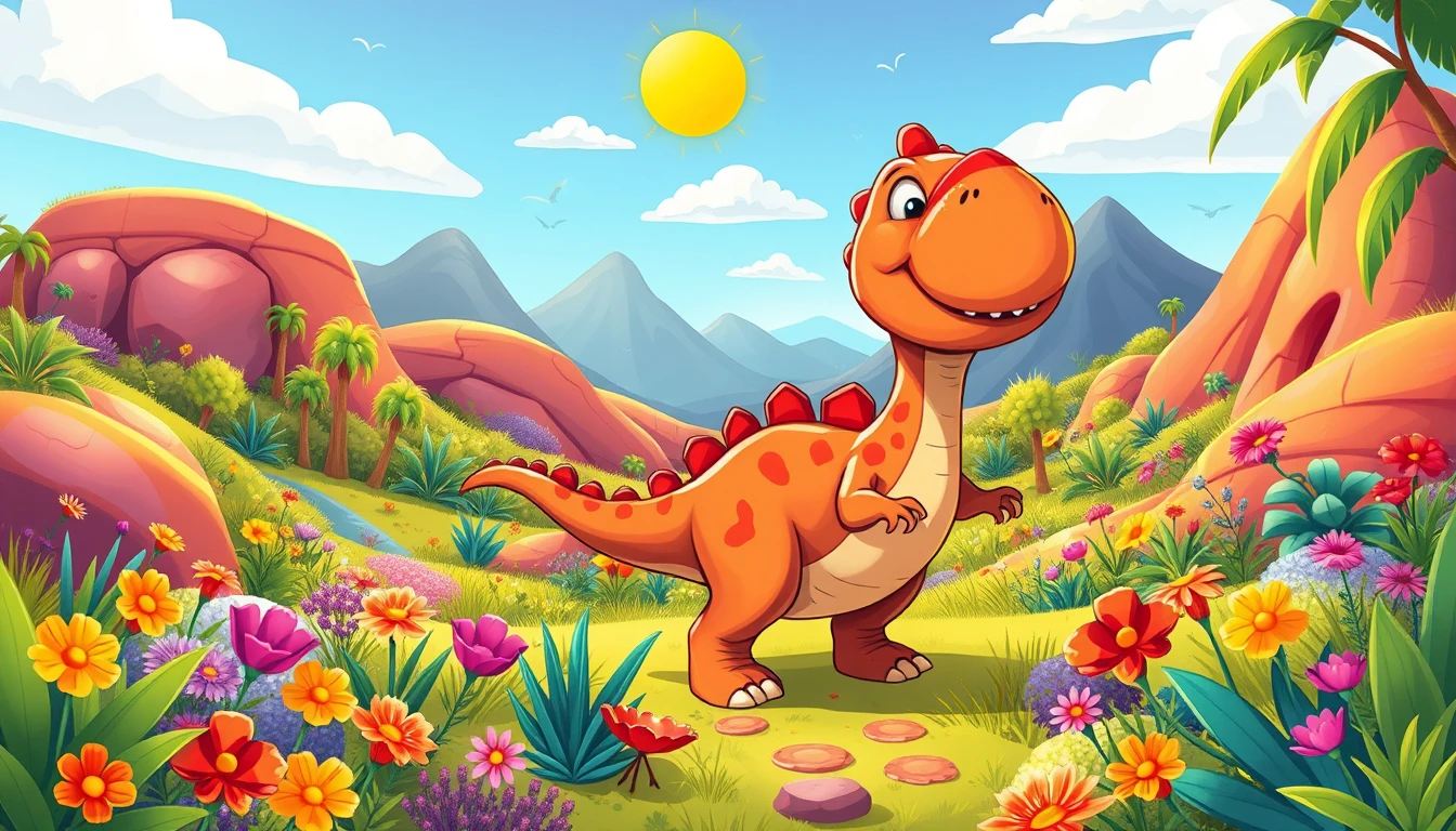 Cute Dinosaur Background