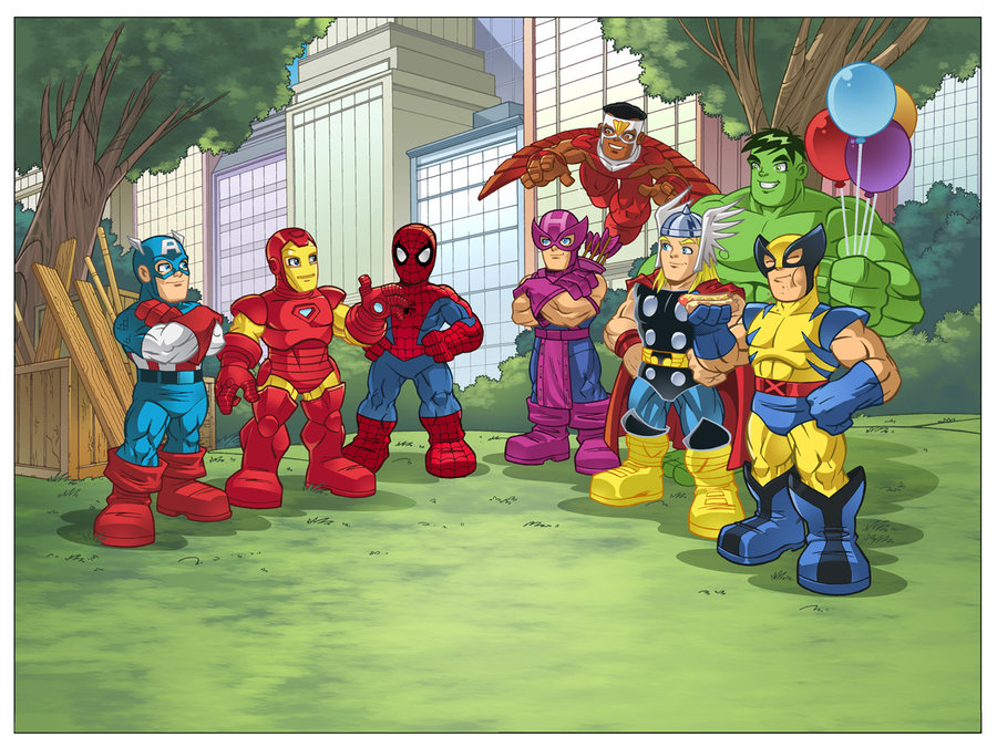 Super Hero Squad Illustration By Dariobrizuelaartwork