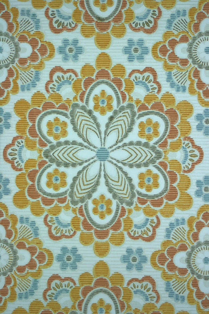 Geometric Floral Wallpaper   Seventies Funky Wallpaper