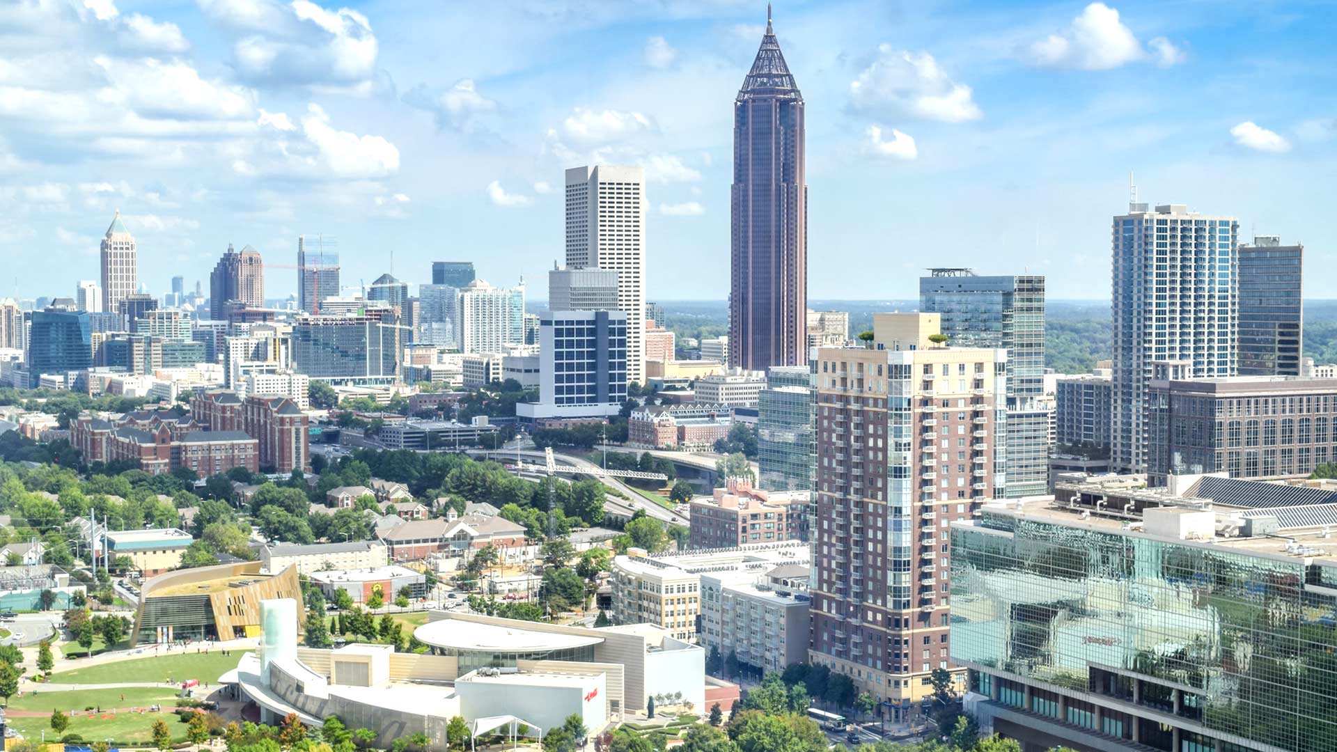 Atlanta Zoom Background Image City Skyline Virtual Meeting