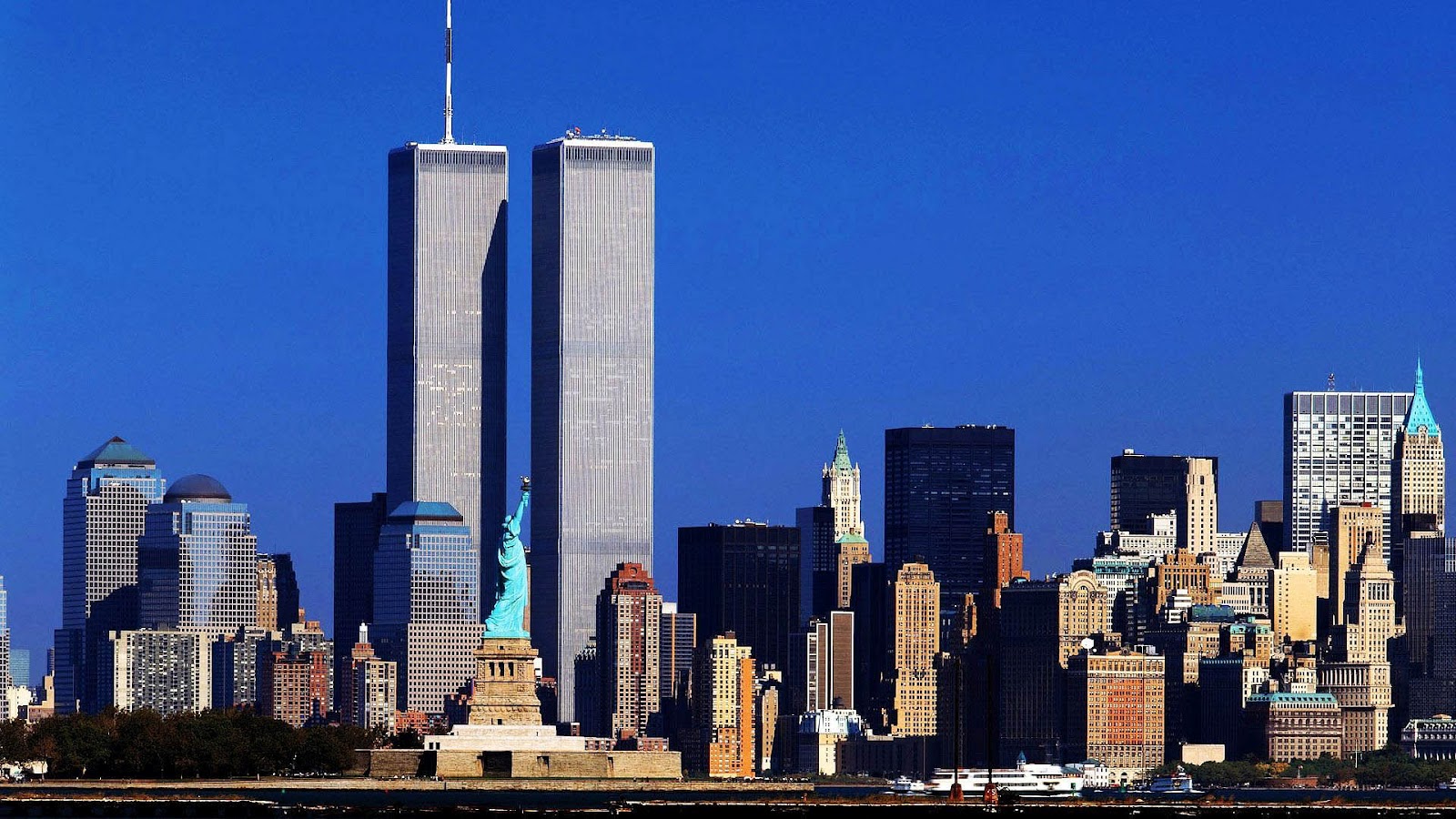 New York Wallpaper Met Het World Trade Center Achtergrond