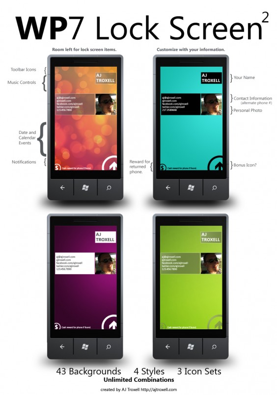 we previously covered the windows phone lock screen wallpapers by aj