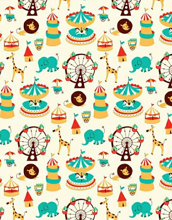 Papel Estampado Circo Wallpaper