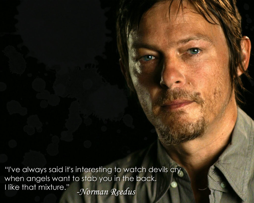 Norman Reedus Angels And Devils Wallpaper By Digikatdesigns On