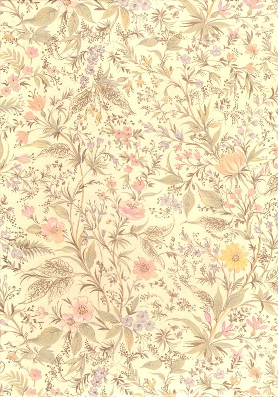 Vintage Flower Pattern Wallpaper Background