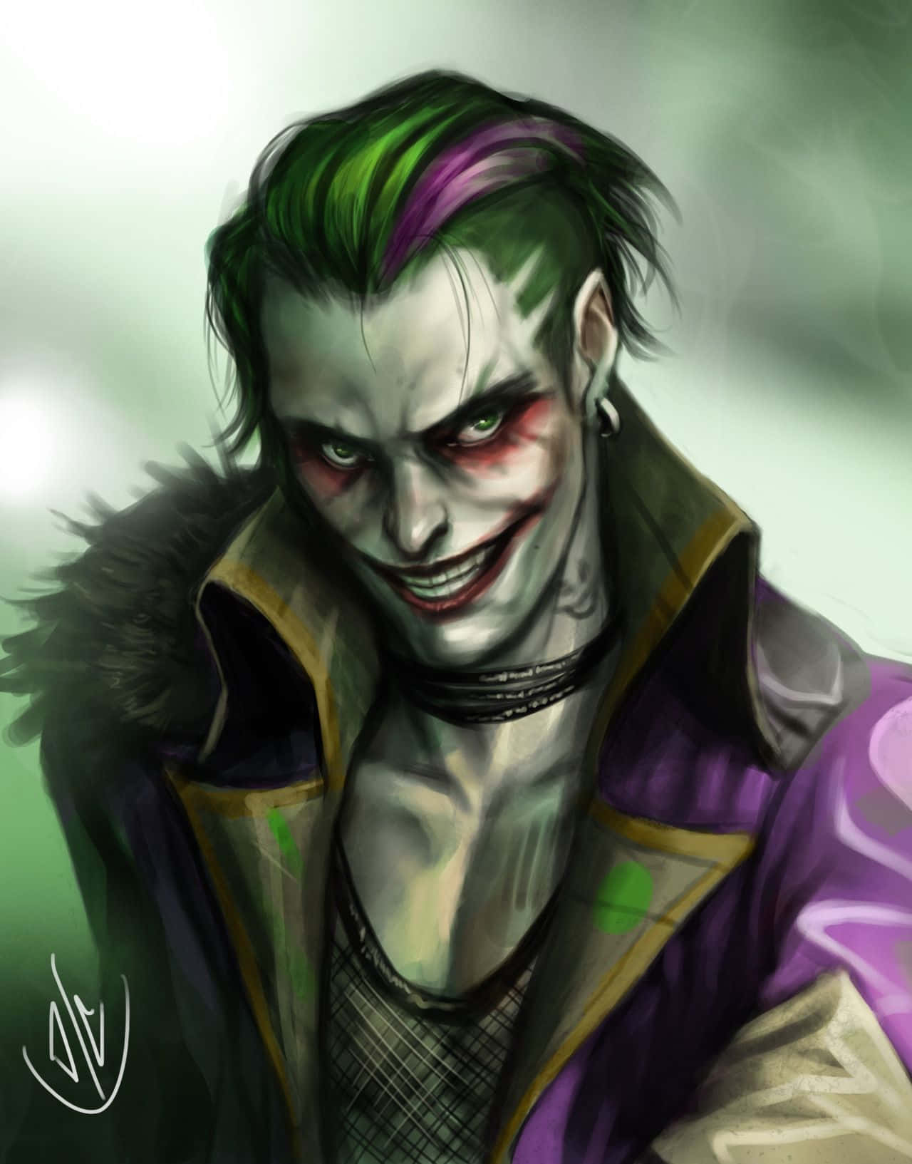 Cool Joker Cartoon Phone Wallpaper