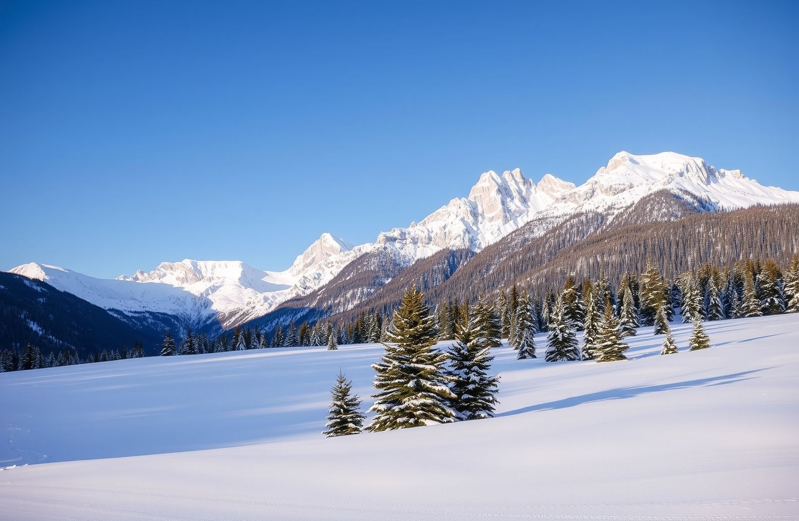 Winter Mountain Wallpaper