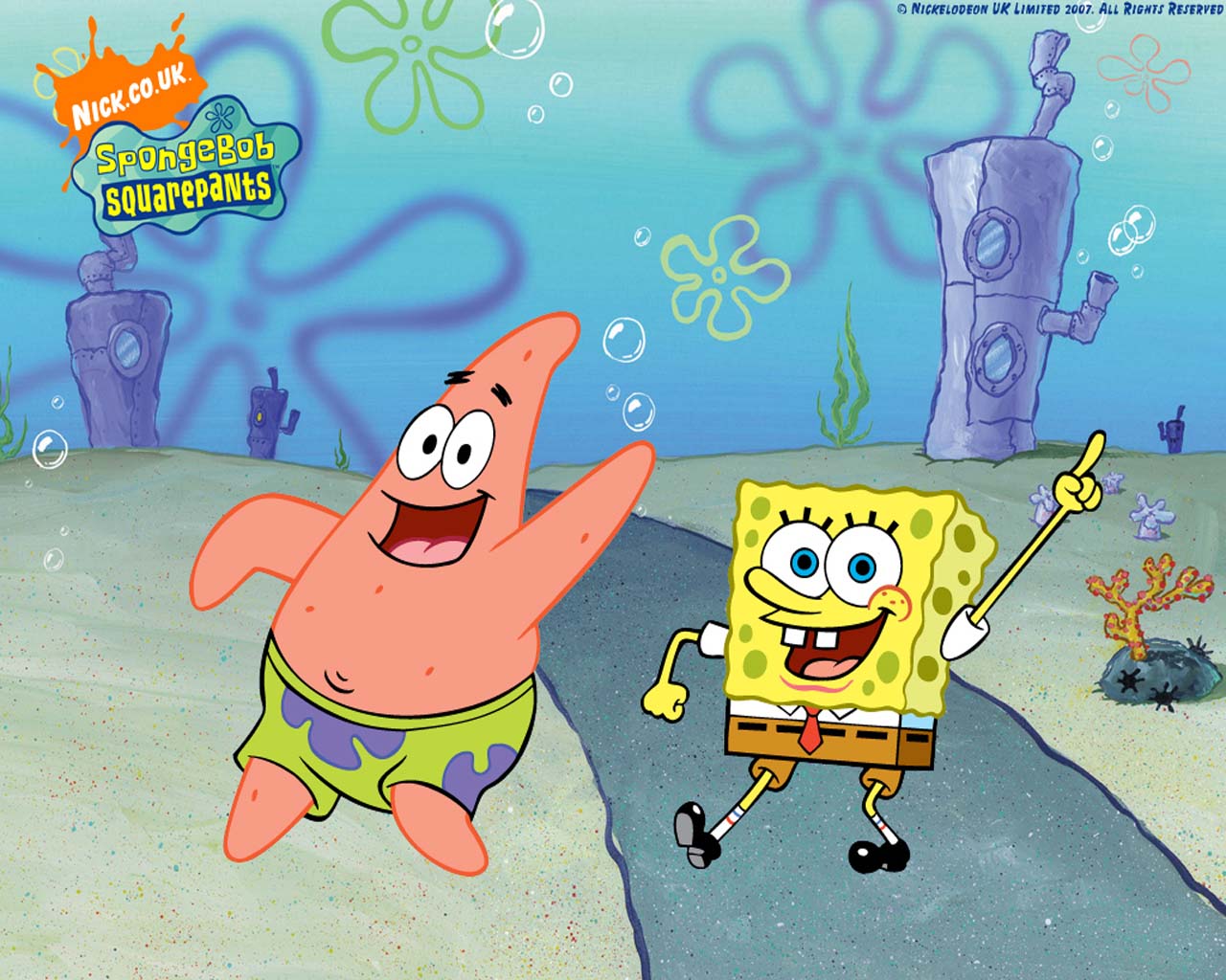 Spongebob and Patrick Wallpaper: Bikini Bottom Fun