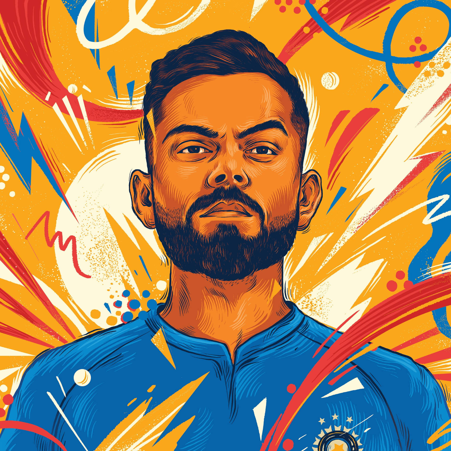 Indian Cricket Team Background Wallpaper