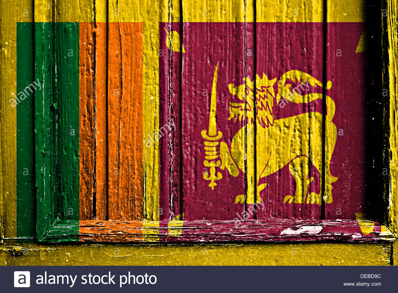 Sri Lanka Flag Wallpaper Stock Photos