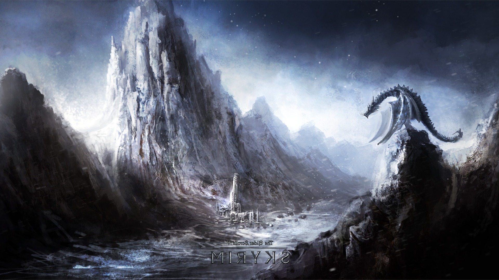 video Games Fantasy Art The Elder Scrolls V Skyrim Dragon