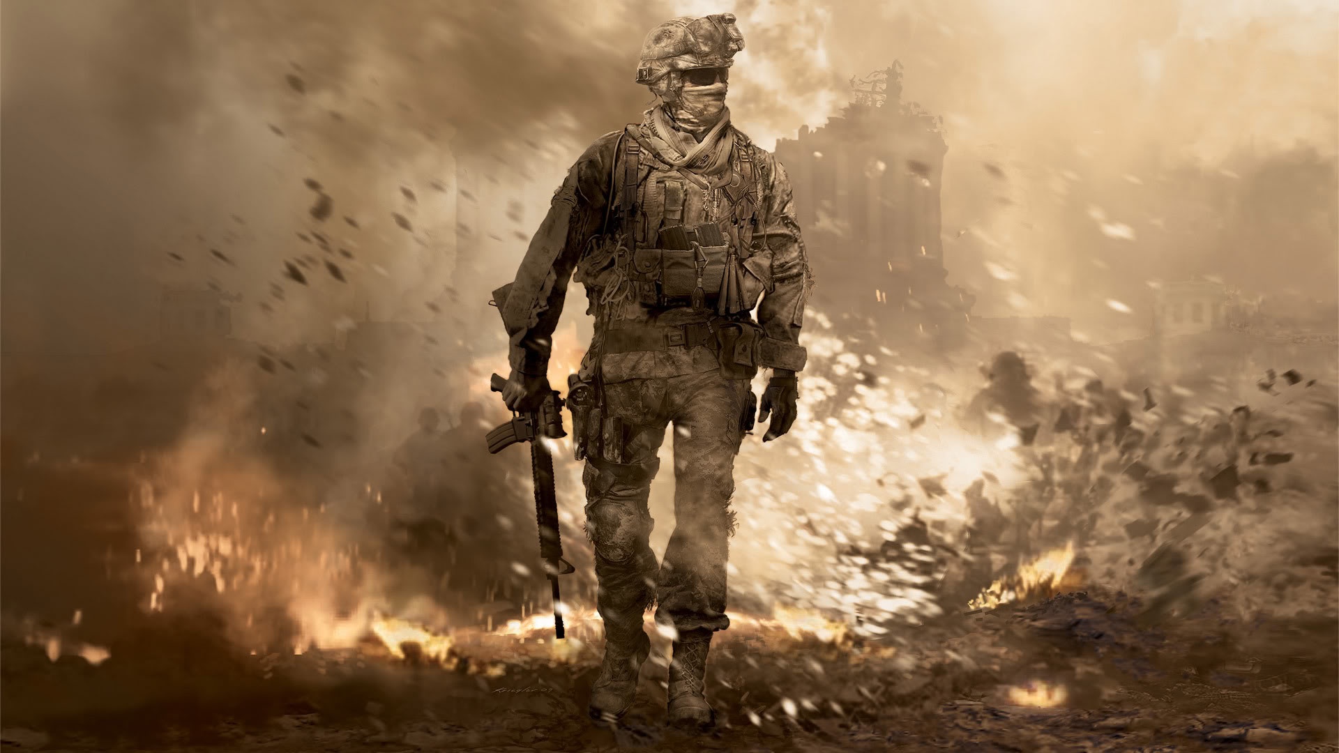 Modern Warfare Calm In Hell Wallpaper