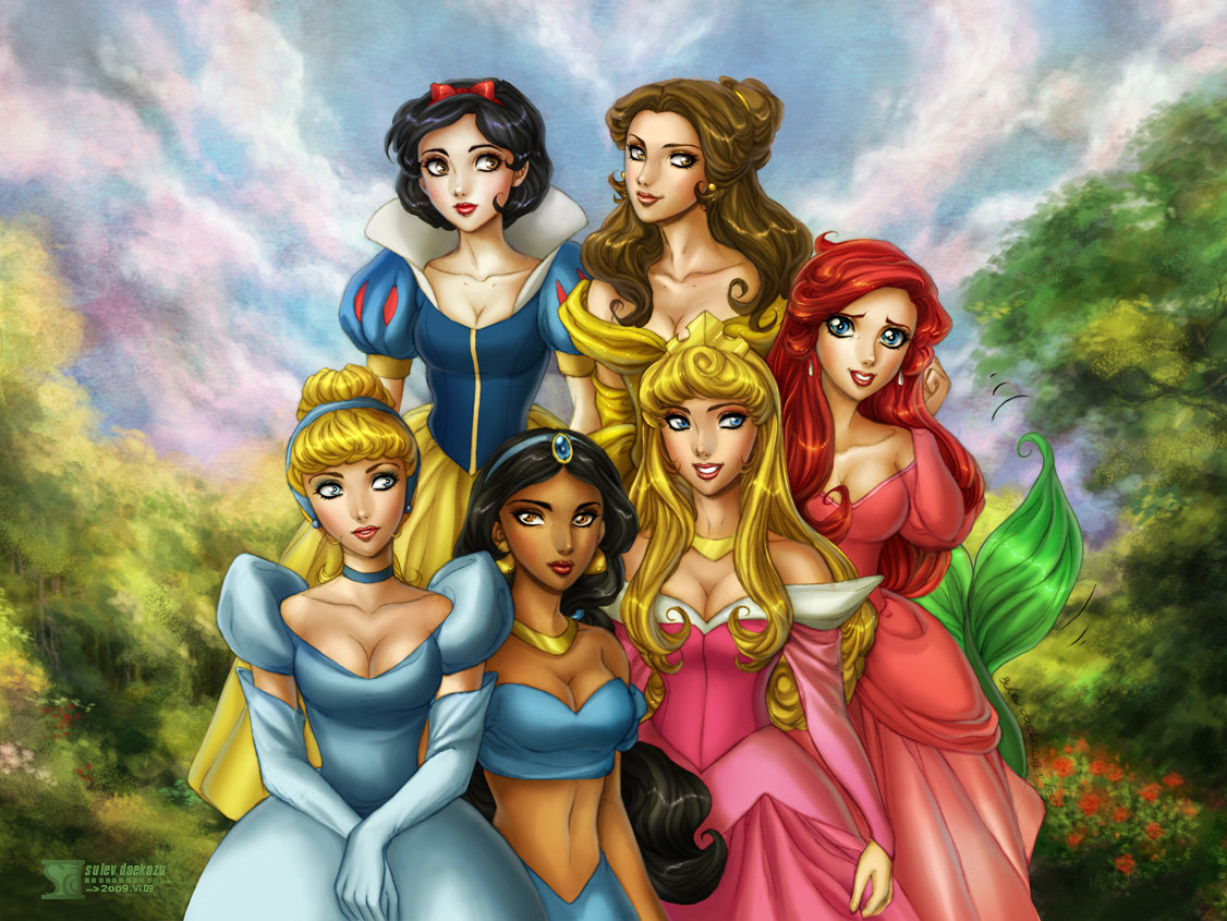 Disneys Princesses by daekazu on