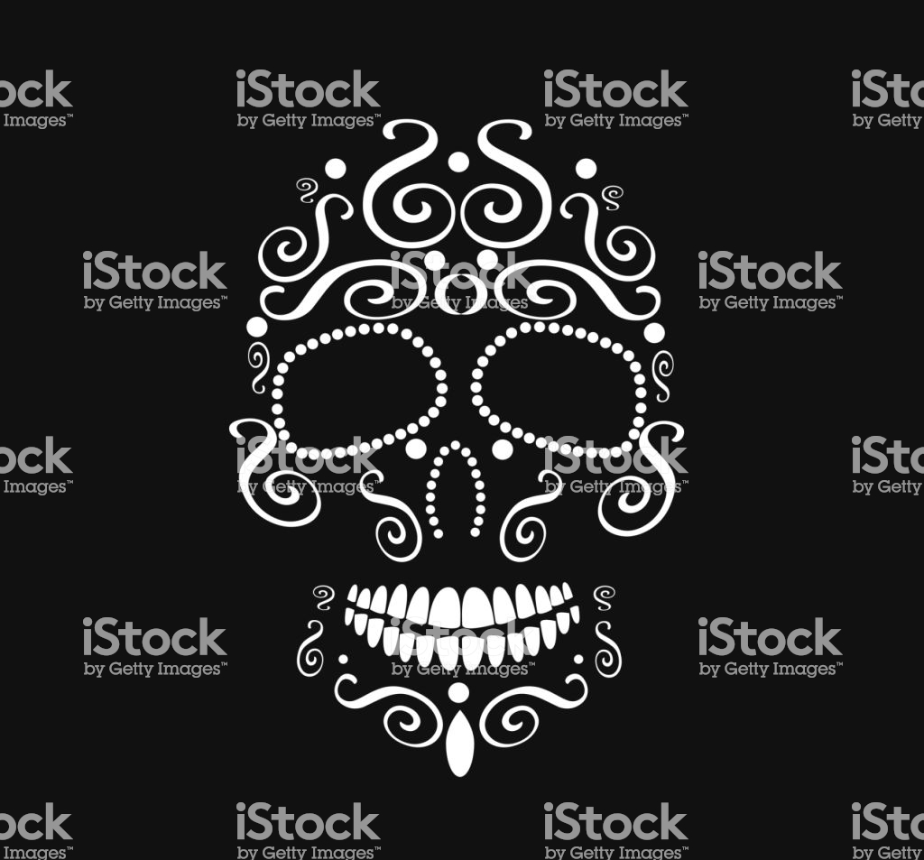 Skull Icon For Fashion Design Halloween Or Day Of The Dad