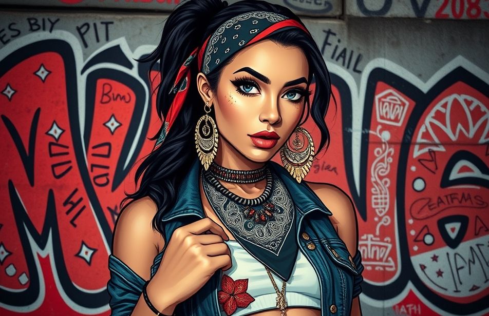 Mexican Gangster Girl Wallpaper