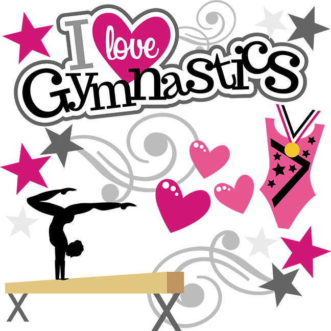 peace love gymnastics clip art