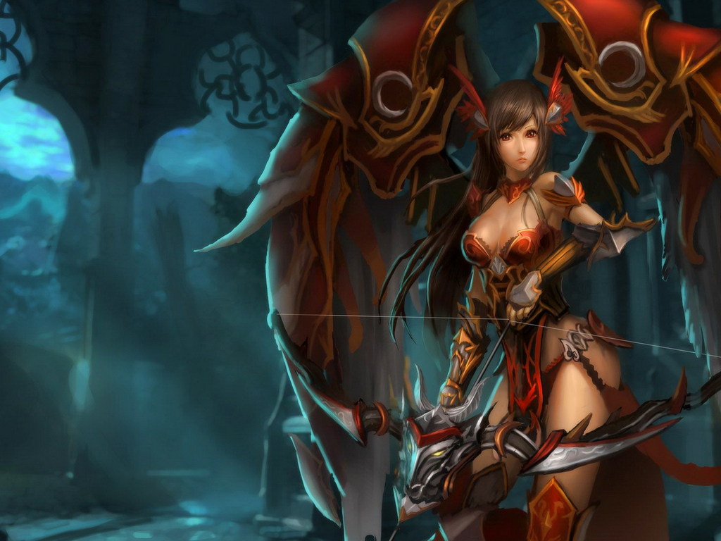 Warrior Girl Fantasy Wallpaper