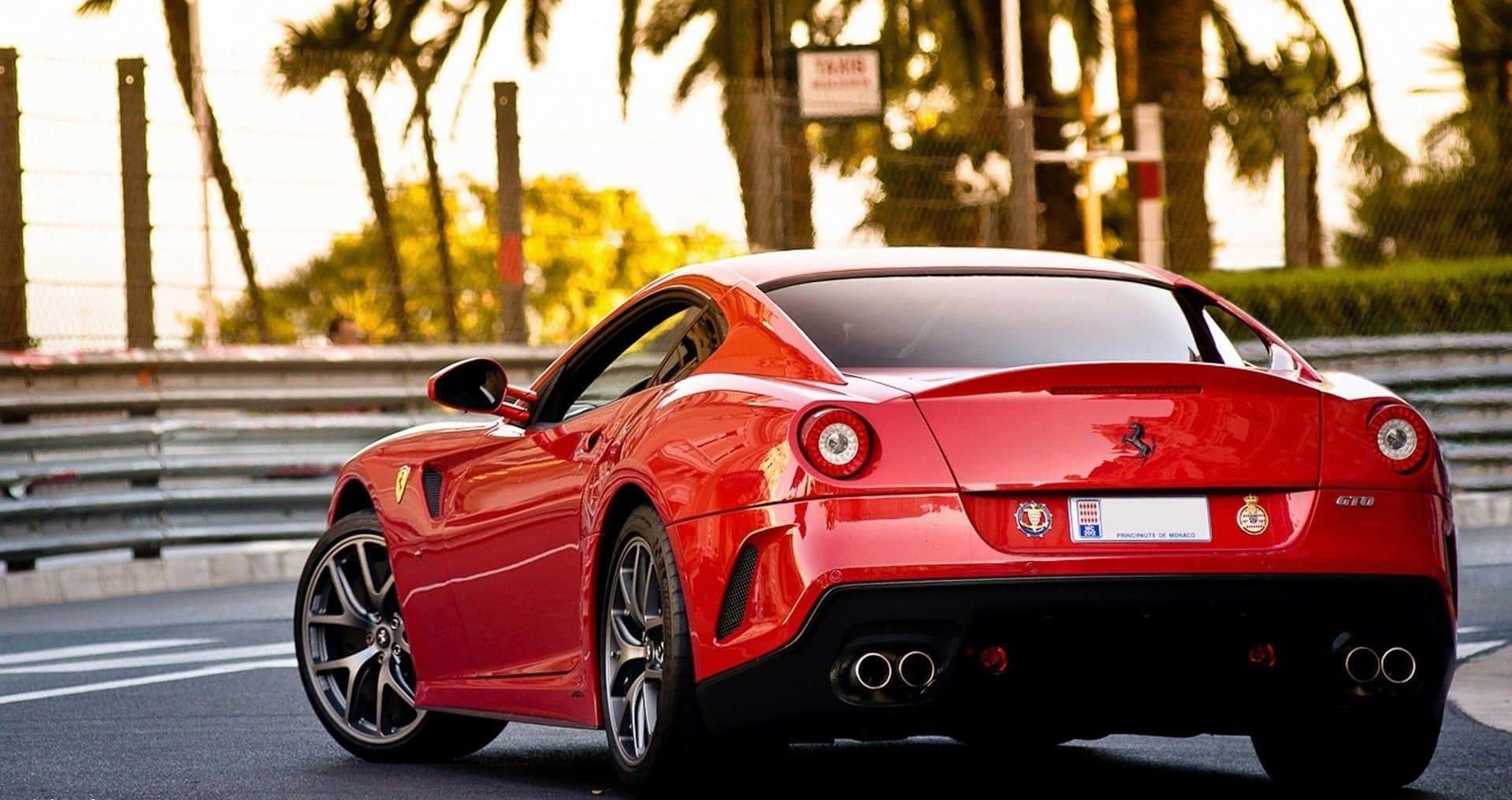 A Sleek Ferrari Gtb Fiorano In Action Wallpaper