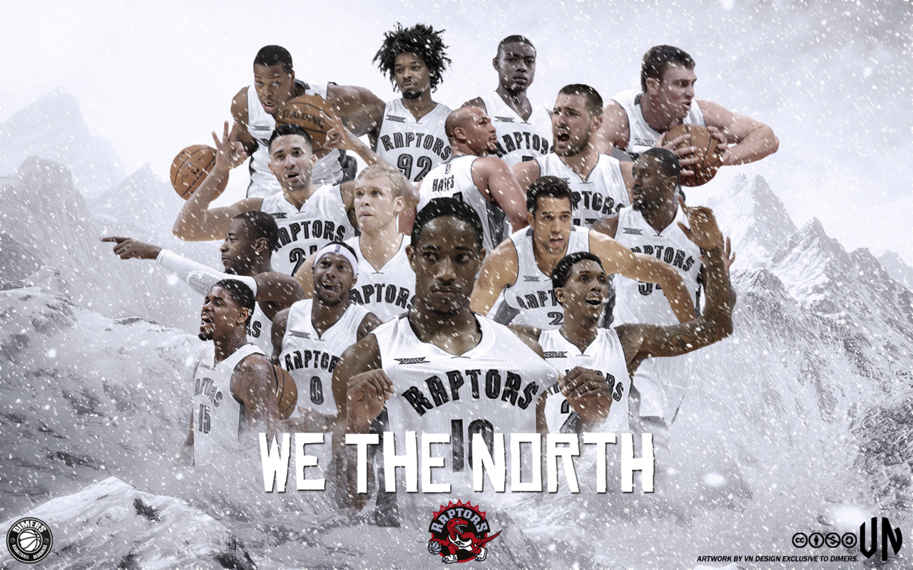 Toronto Raptors We The North by vndesign 1280x800