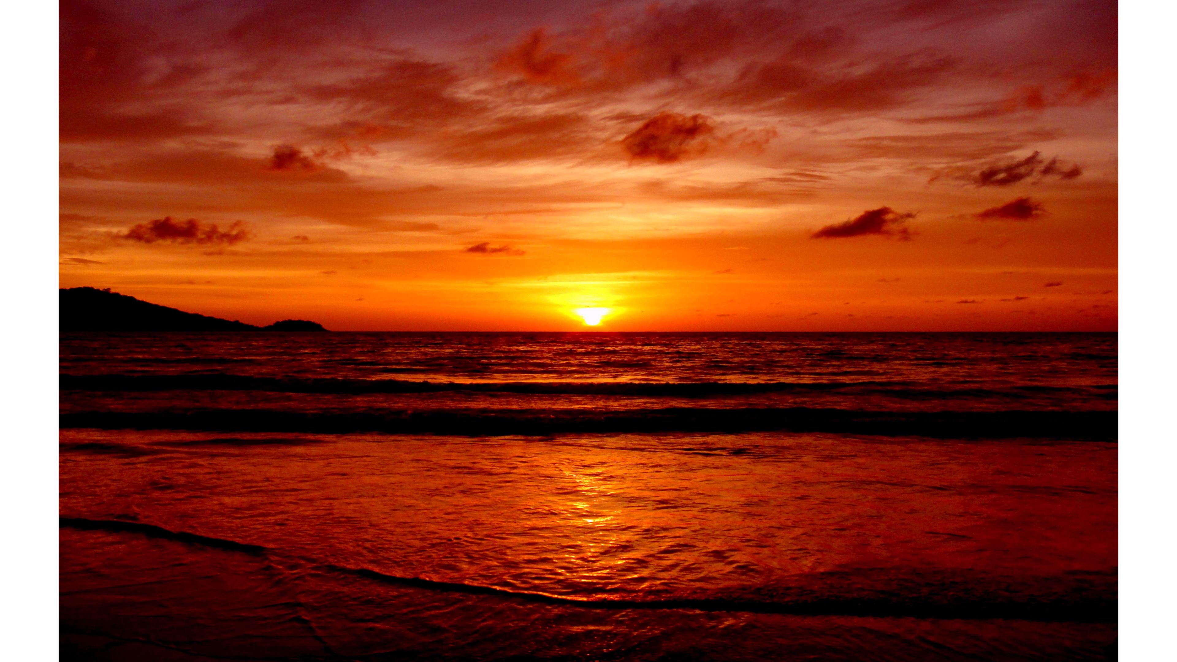 Peaceful Surf 4k Sunset Wallpaper
